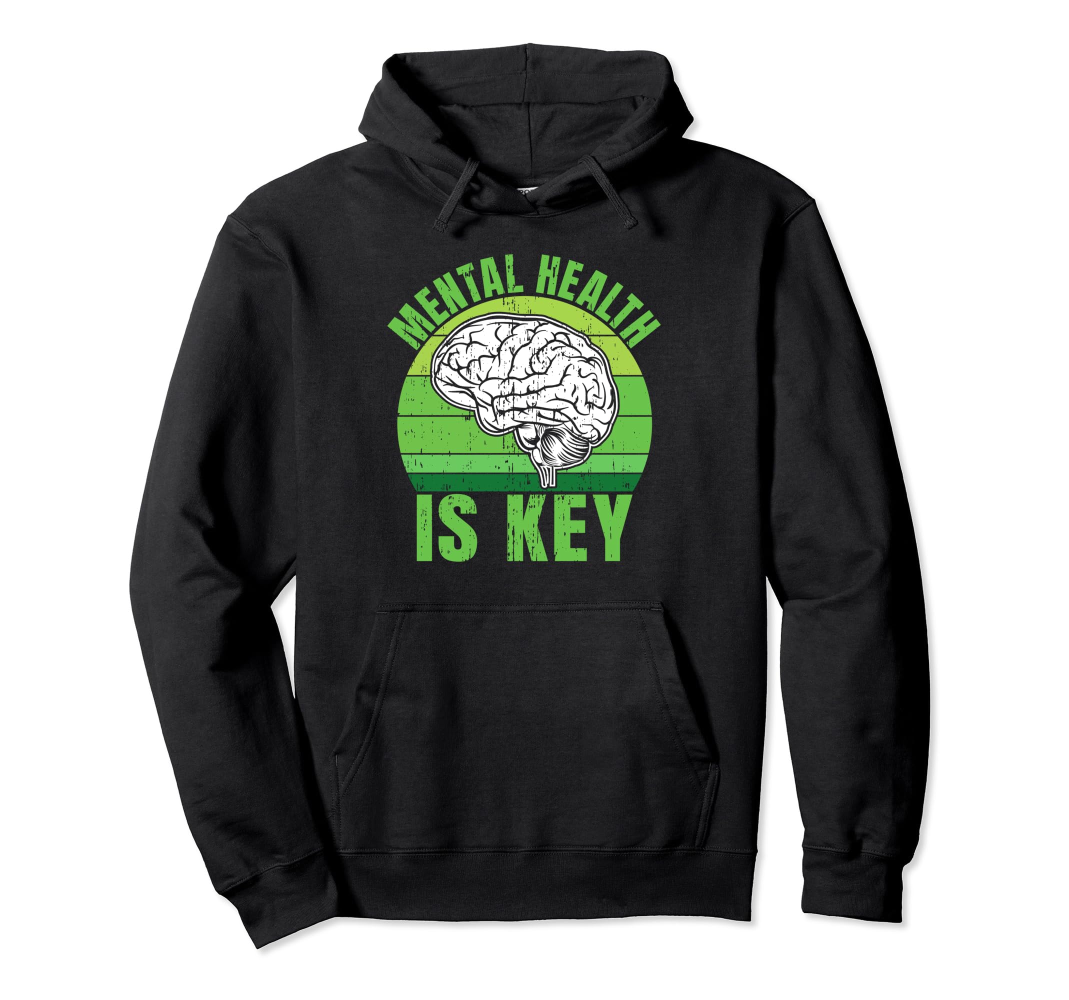 Mental Health Is Key Mental Health Hoodie - Custom Art Print Men Women - T-Shirt, Sweatshirt, Hoodie
