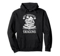 Fully Booked Book Dragon Bookish Fantasy Hoodie - Unique Graphic Men Women - T-Shirt, Sweatshirt, Hoodie