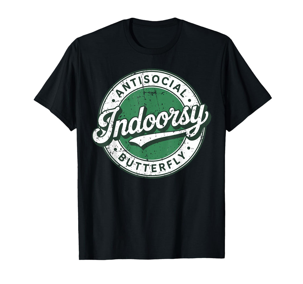 Indoorsy Antisocial Butterfly Antisocial T-Shirt - Trendy Graphic Unisex - T-Shirt, Sweatshirt, Hoodie