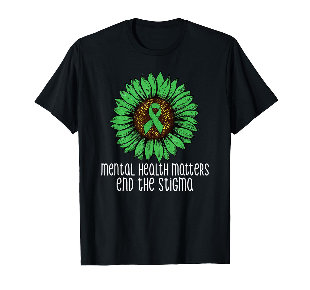 Mental Health Matters End Stigma T-Shirt - Aesthetic Graphic Men Women - T-Shirt, Sweatshirt, Hoodie
