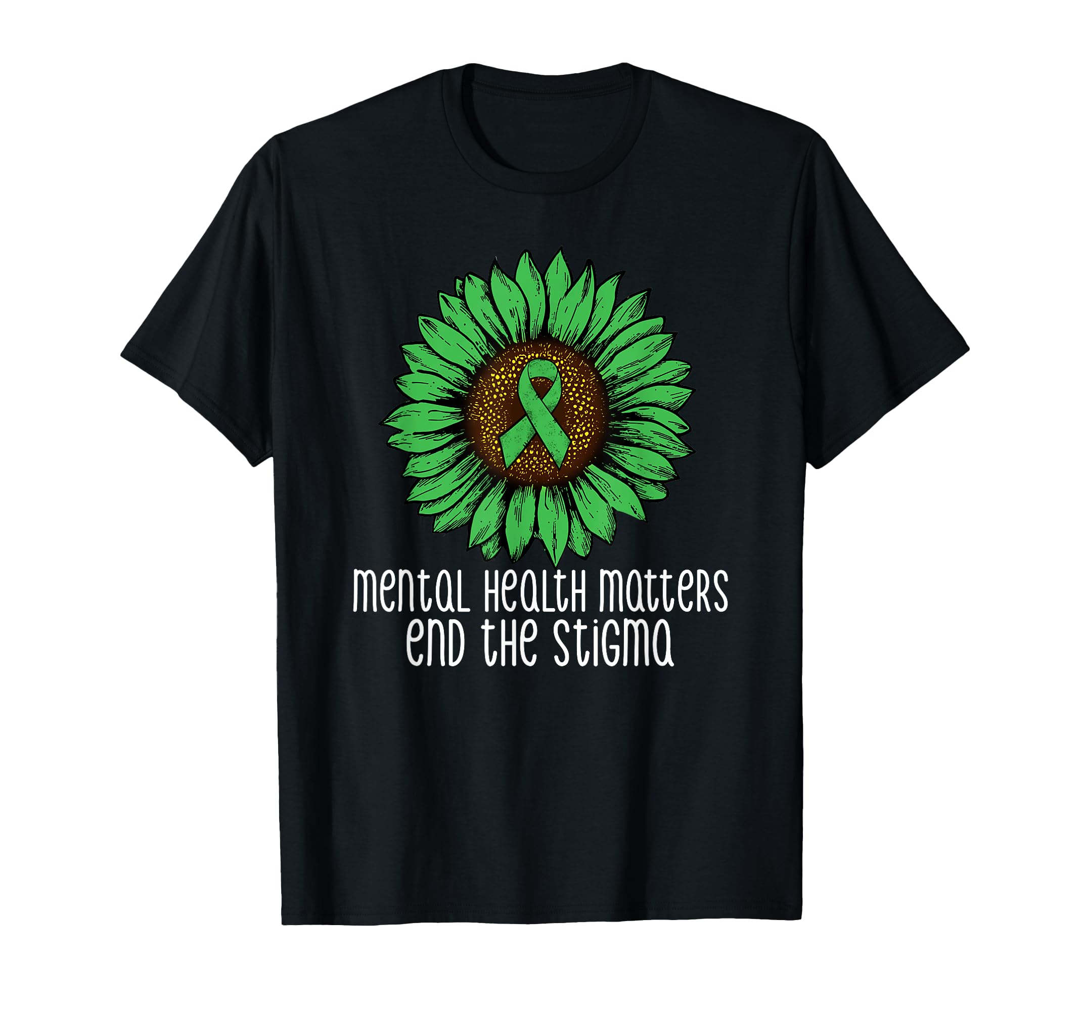 Mental Health Matters End Stigma T-Shirt - Aesthetic Graphic Men Women - T-Shirt, Sweatshirt, Hoodie