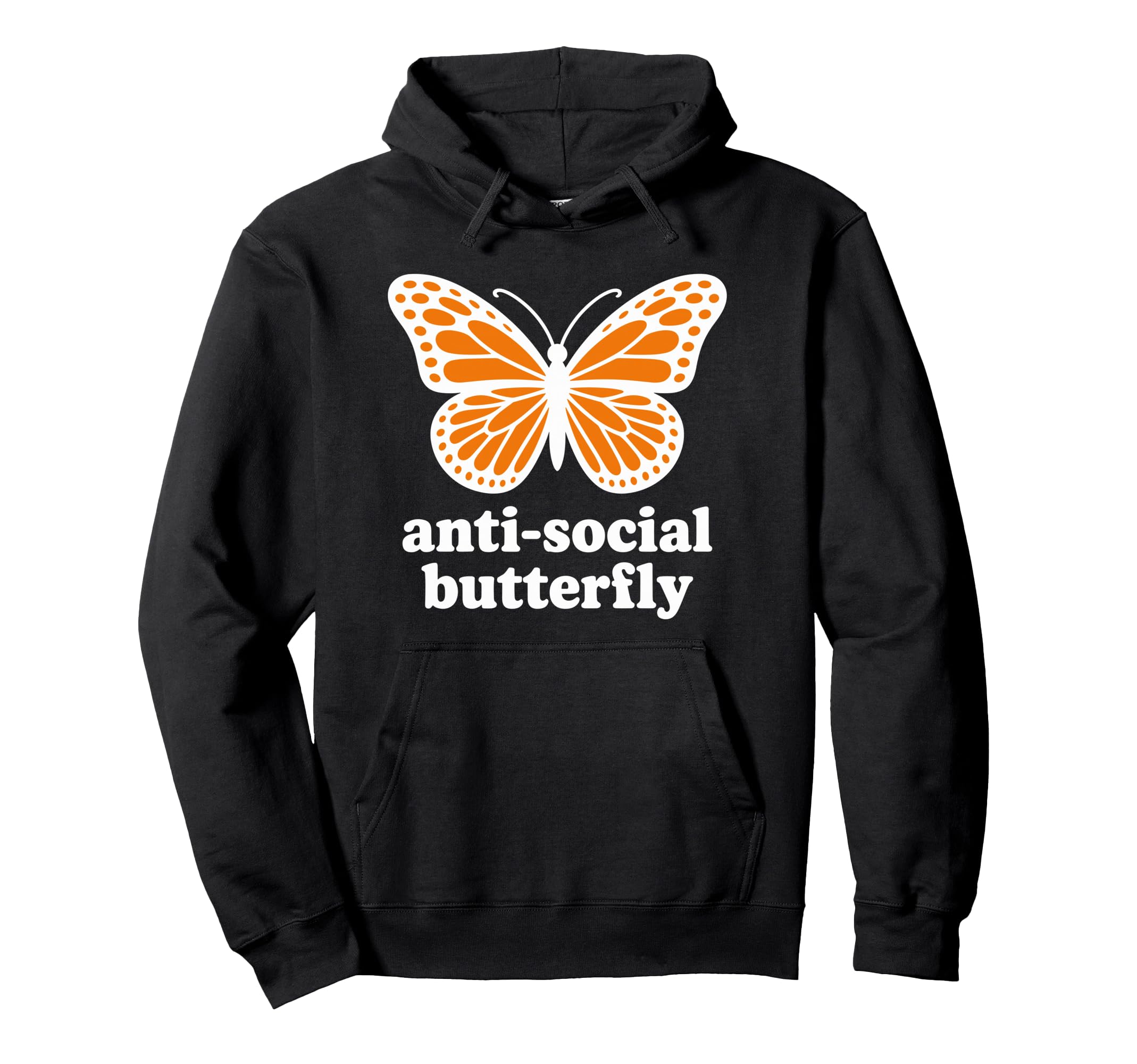 Antisocial Butterfly Hoodie - Trendy Graphic Men Women - T-Shirt, Sweatshirt, Hoodie