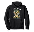 Tea And Tales Reading Tea Book Lover Hoodie - Minimalist Print Unisex - T-Shirt, Sweatshirt, Hoodie