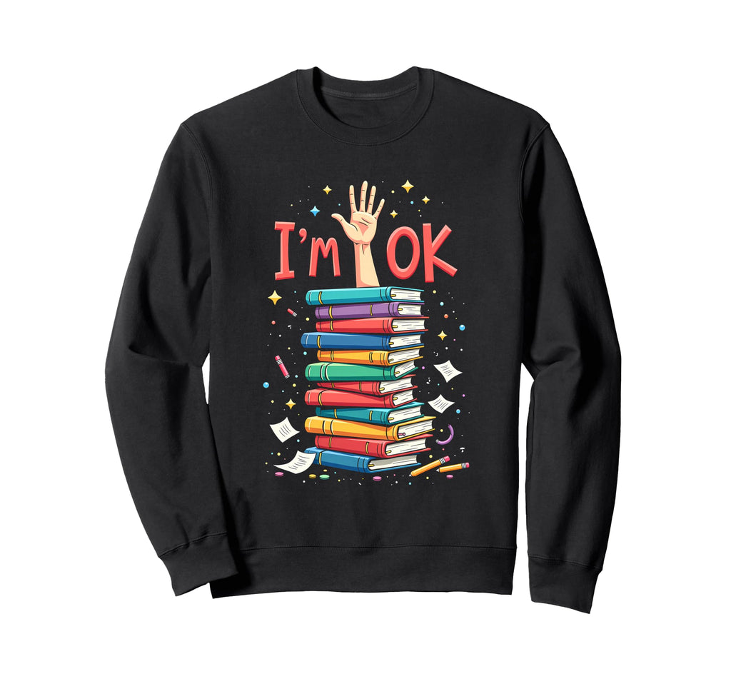 Reading Books Librarian Reader Nerd Im Sweatshirt - Graphic Print Unisex - T-Shirt, Sweatshirt, Hoodie
