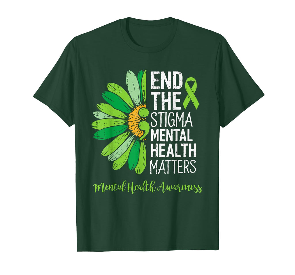 End Stigma Mental Health Matters T-Shirt - Casual Everyday Wear Unisex - T-Shirt, Sweatshirt, Hoodie