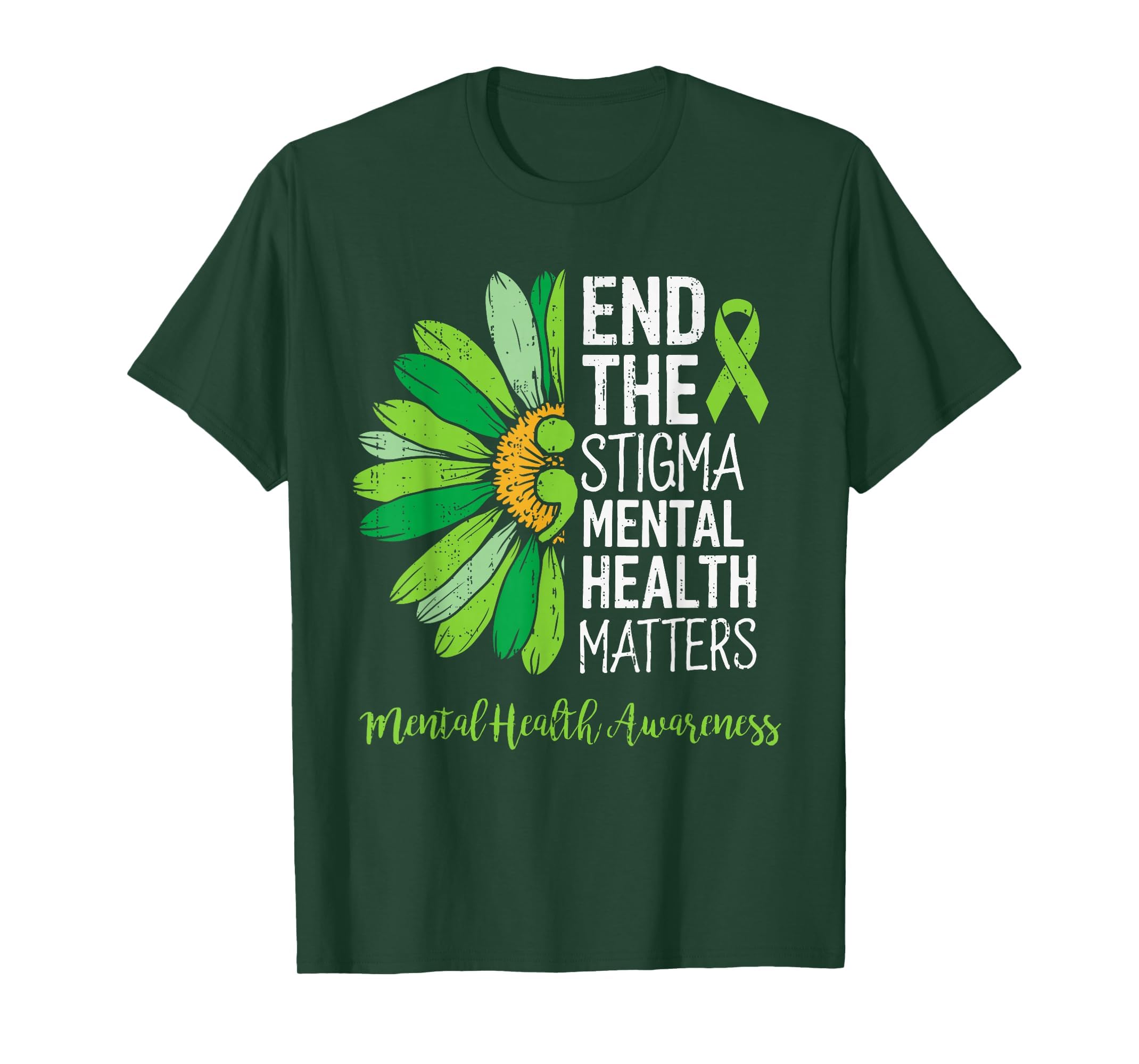 End Stigma Mental Health Matters T-Shirt - Casual Everyday Wear Unisex - T-Shirt, Sweatshirt, Hoodie