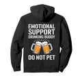 Emotional Support Drinking Buddy Sweatshirt - Minimalist Print Men Women - T-Shirt, Sweatshirt, Hoodie