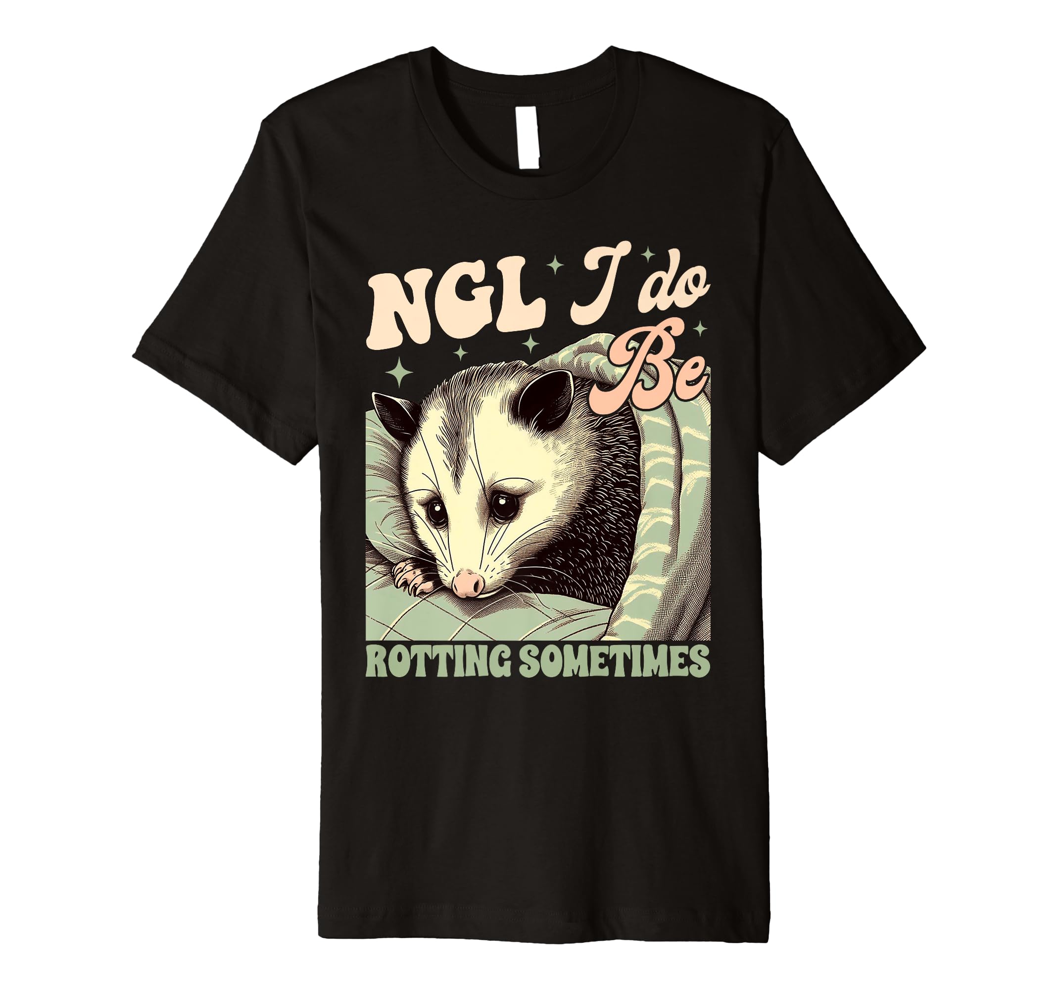 Anxiety Mental Health Opossum Ncl I T-Shirt - Minimalist Print for Adults - T-Shirt, Sweatshirt, Hoodie