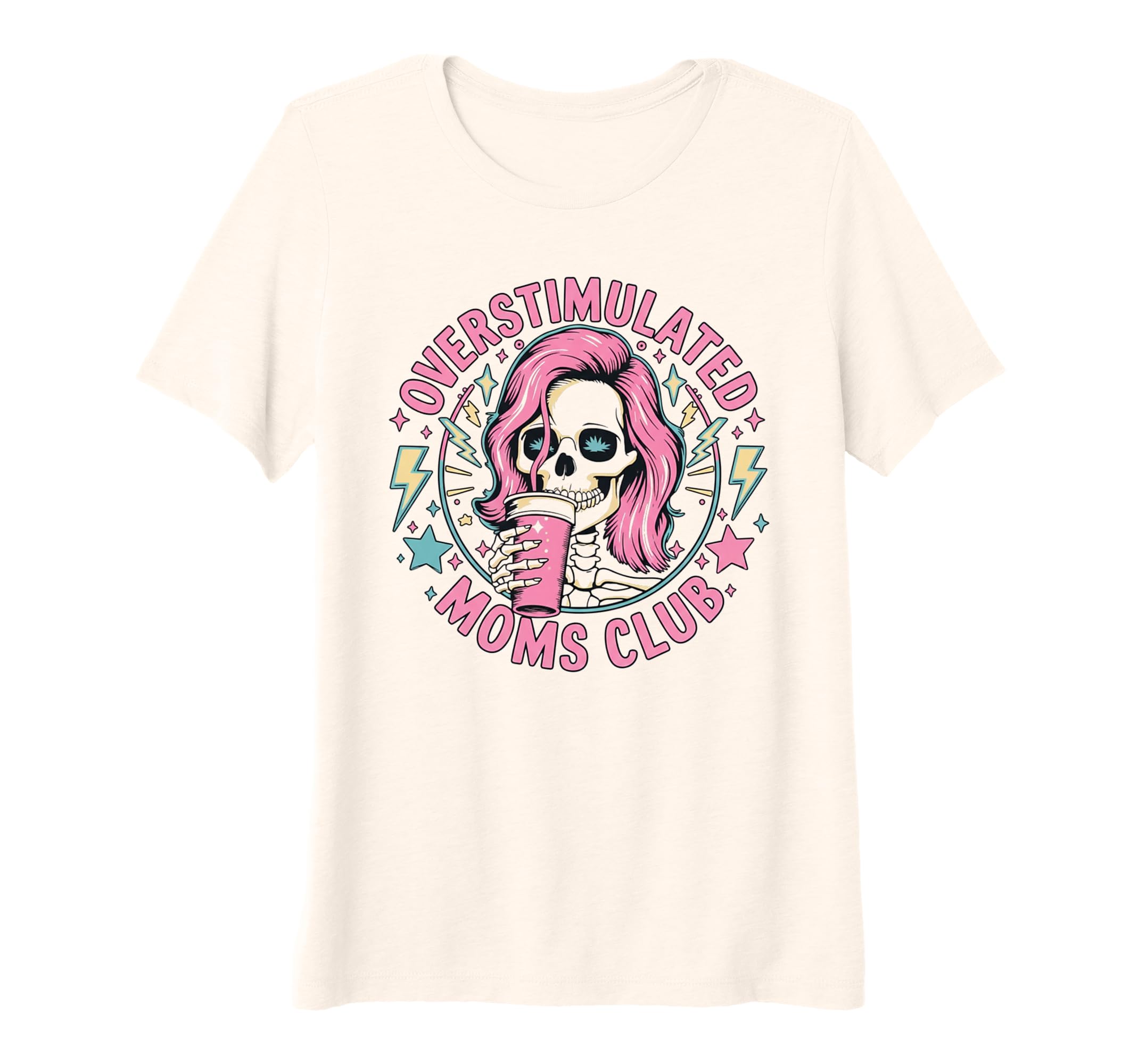Womens Overstimulated Moms Club T-Shirt - Fun Novelty Design Men Women - T-Shirt, Sweatshirt, Hoodie