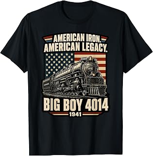 Big Boy 4014 Steam Locomotive Vintage American Railroad T-Shirt Unisex T-shirt, Sweatshirt, Hoodie, Long Sleeve Tee - T-Shirt, Sweatshirt, Hoodie