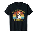 Best Therapy Is Beagle Dog Puppy Lover T-Shirt - Graphic Print Unisex - T-Shirt, Sweatshirt, Hoodie