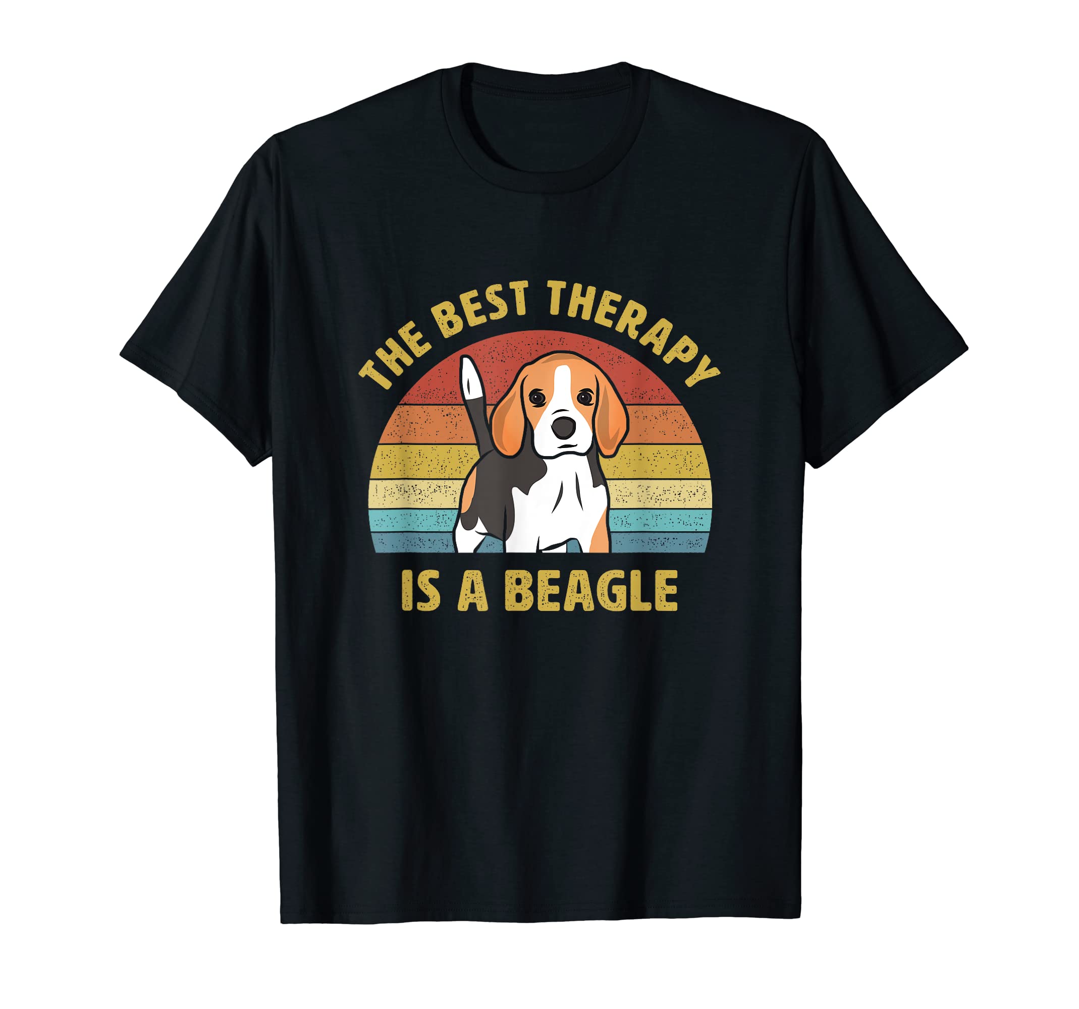 Best Therapy Is Beagle Dog Puppy Lover T-Shirt - Graphic Print Unisex - T-Shirt, Sweatshirt, Hoodie