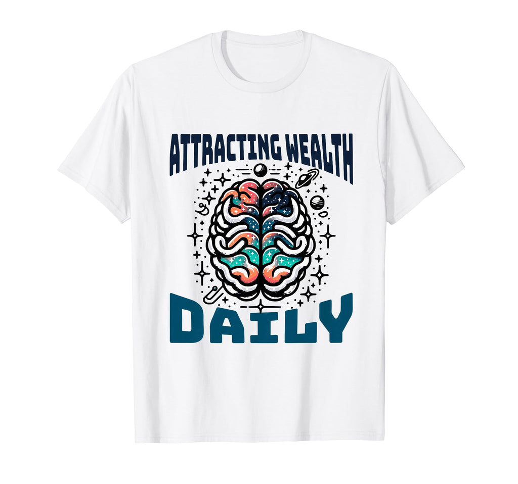 Attracting Wealth Daily Cosmic Brain Art T-Shirt - Streetwear Style Unisex - T-Shirt, Sweatshirt, Hoodie