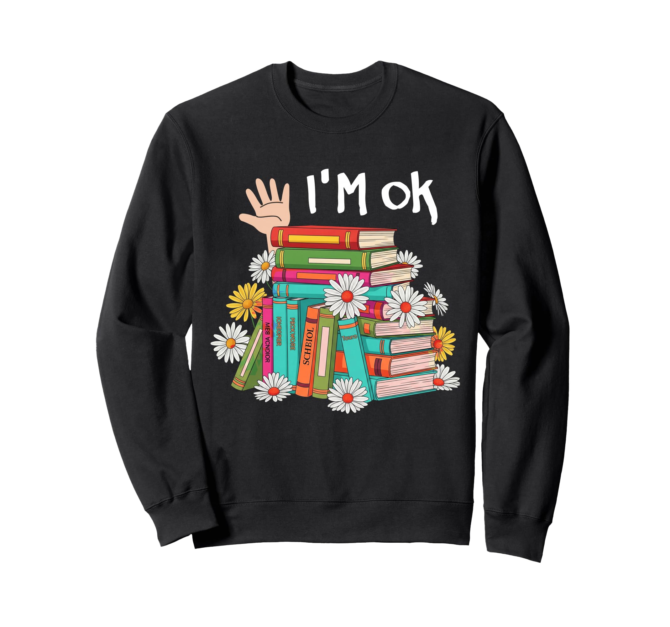 Reading Books Librarian Reader Nerd Sweatshirt - Custom Art Print Unisex - T-Shirt, Sweatshirt, Hoodie