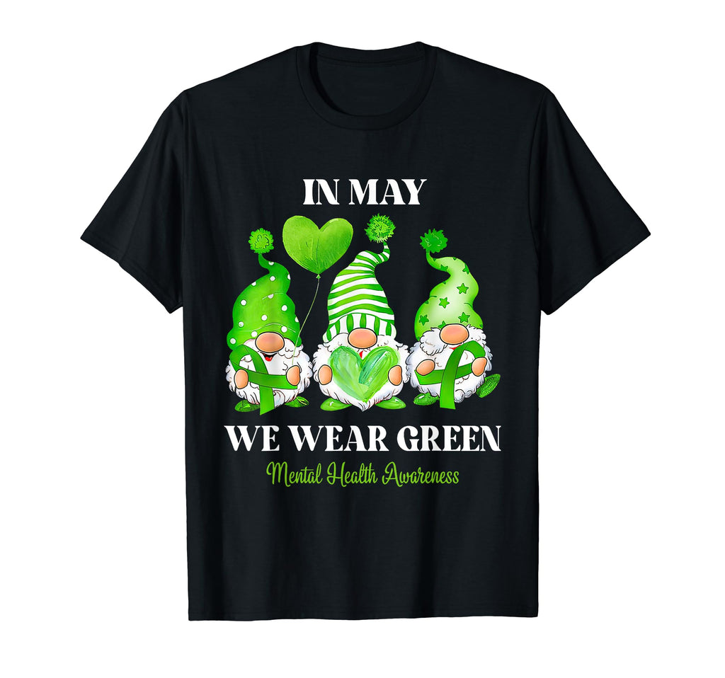 Gnome May We Wear Green Mental T-Shirt - Custom Art Print for Adults - T-Shirt, Sweatshirt, Hoodie