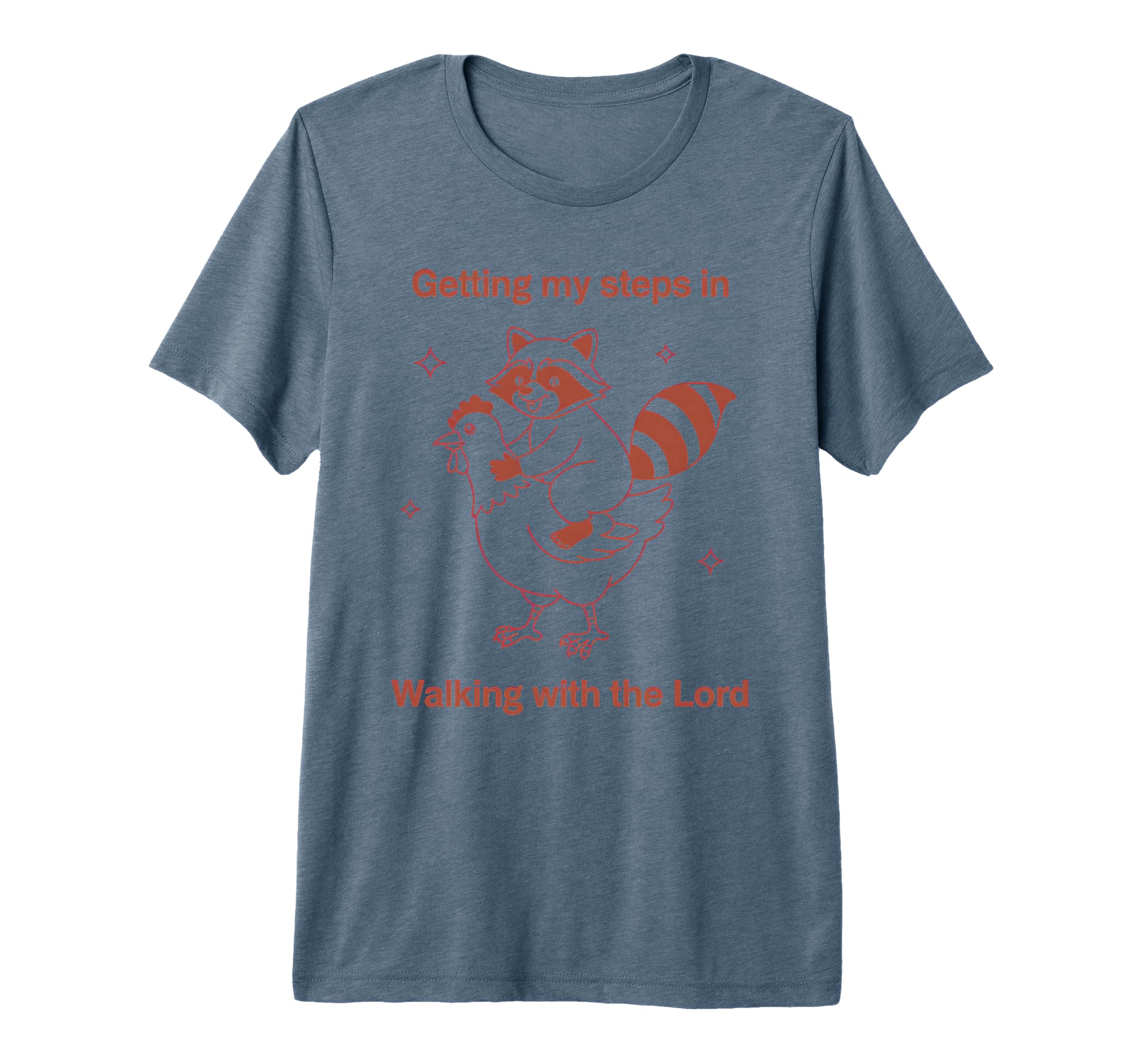 Getting My Steps Walking Lord Raccoon T-Shirt - Unique Graphic for Adults - T-Shirt, Sweatshirt, Hoodie