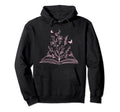 Floral Flower Book Reading Bookworm Nerd Hoodie - Custom Art Print Unisex - T-Shirt, Sweatshirt, Hoodie