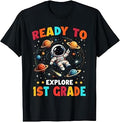 Ready to Explore 1st Grade Astronaut Back to School Boy Kids T-Shirt Unisex T-shirt, Sweatshirt, Hoodie, Long Sleeve Tee - T-Shirt, Sweatshirt, Hoodie