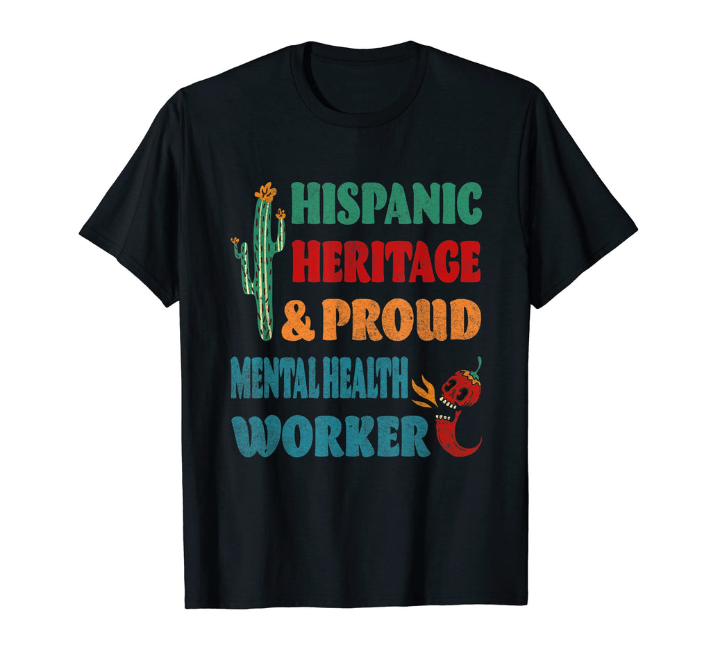 Hispanic Heritage Proud Mental T-Shirt - Aesthetic Graphic for Adults - T-Shirt, Sweatshirt, Hoodie