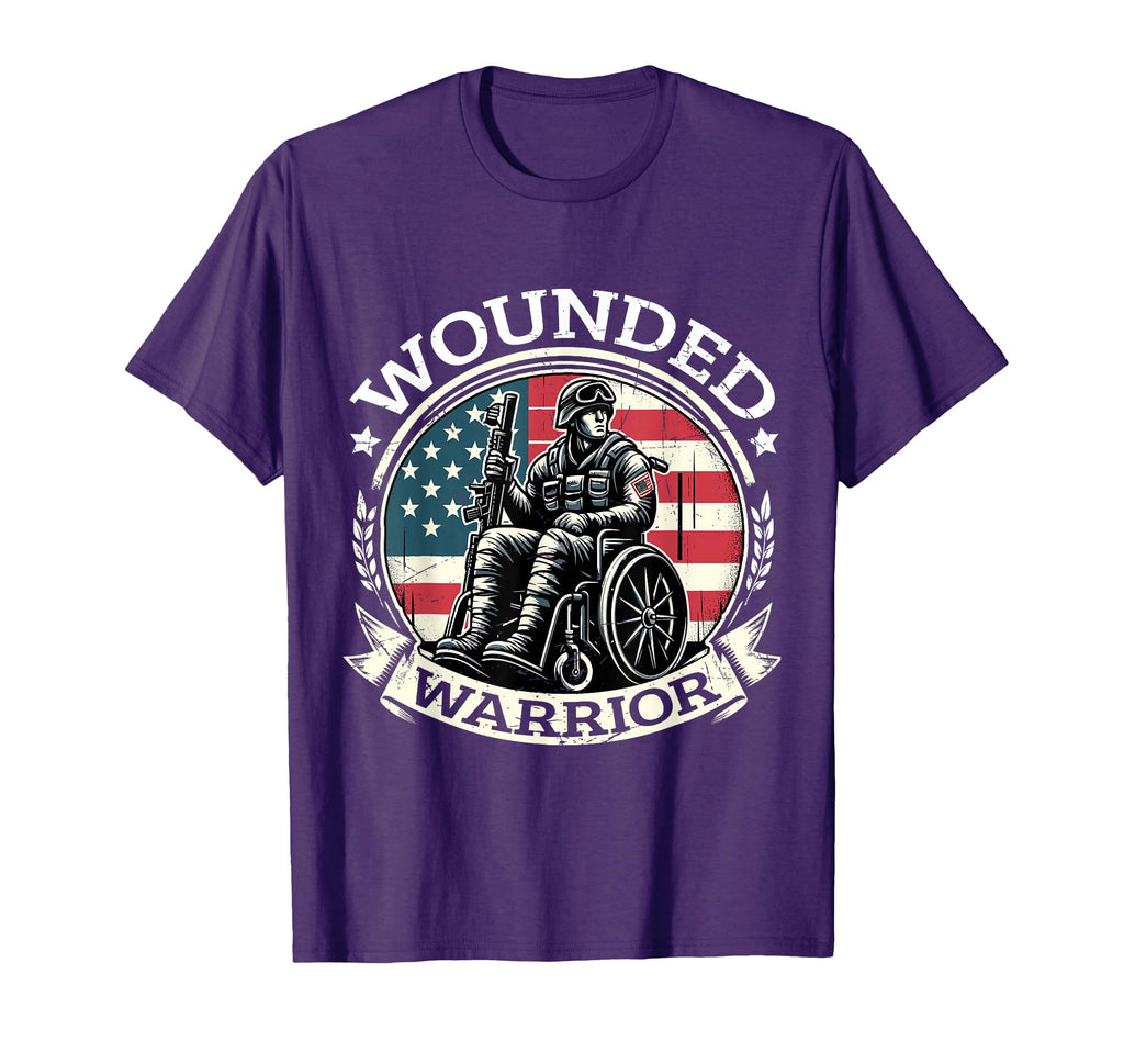 Wounded Warrior American Hero Veteran T-Shirt - Unique Graphic for Adults - T-Shirt, Sweatshirt, Hoodie