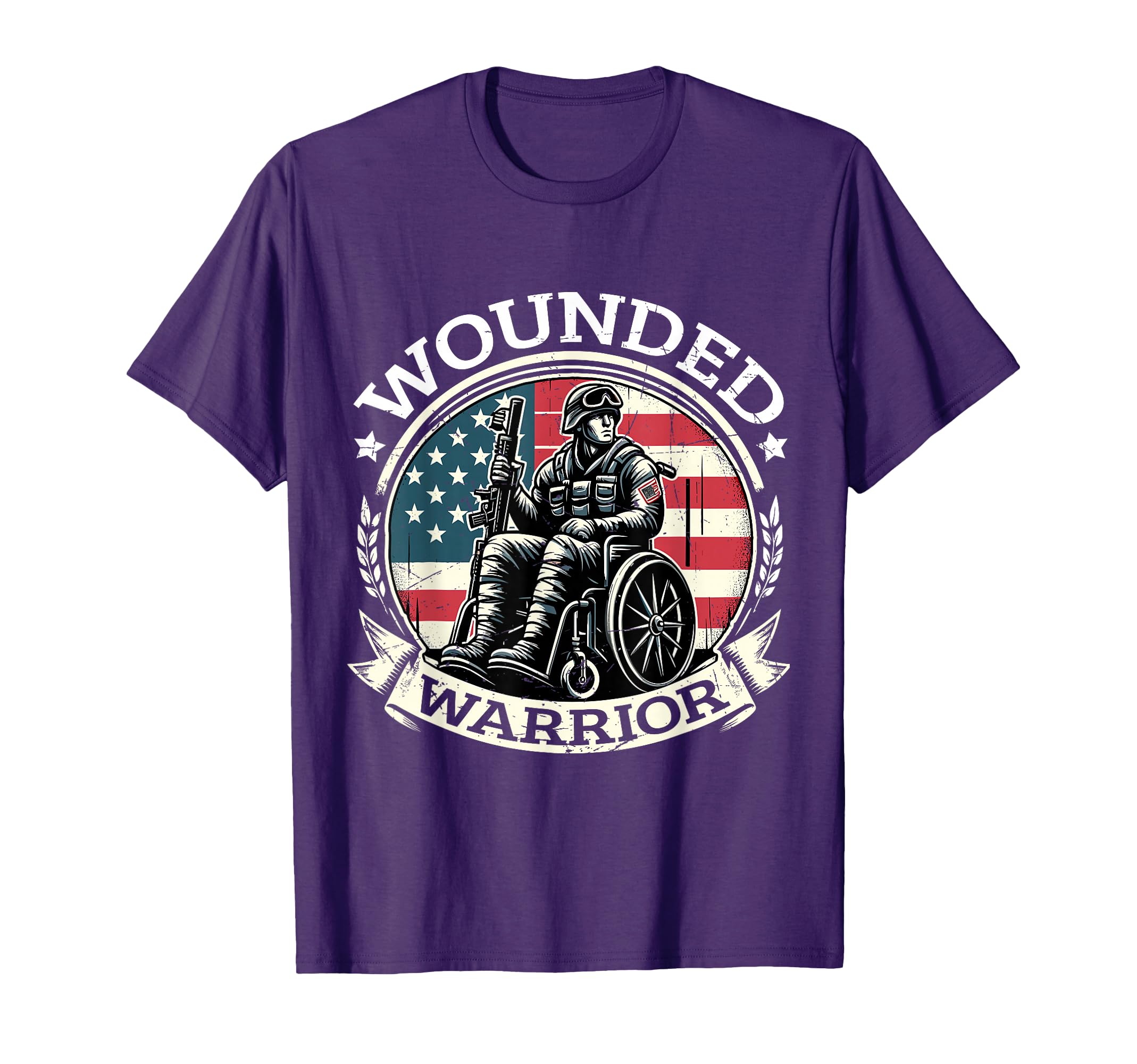 Wounded Warrior American Hero Veteran T-Shirt - Unique Graphic for Adults - T-Shirt, Sweatshirt, Hoodie