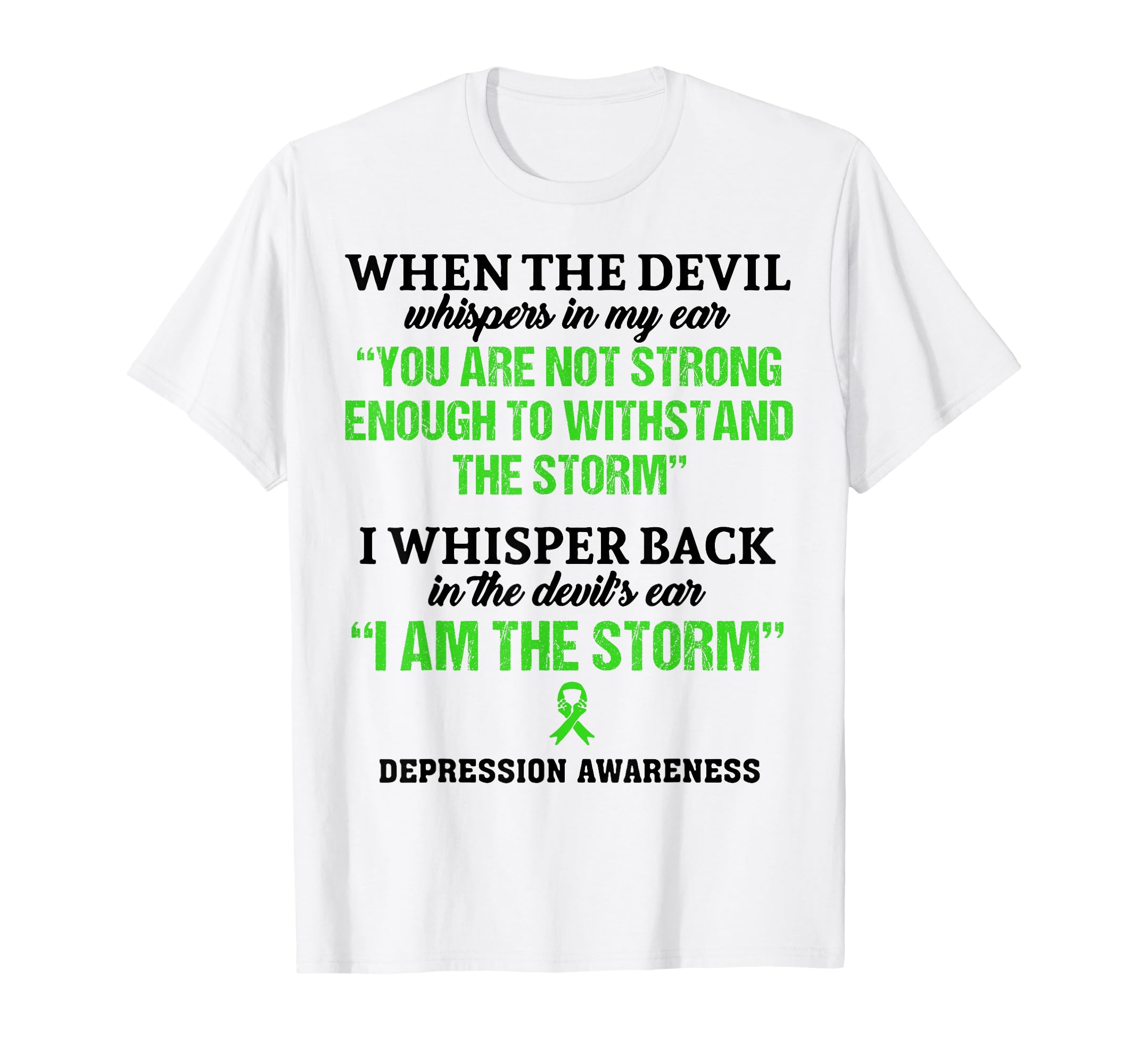 When Devil Whispers My Ear You Are Not T-Shirt - Graphic Print Unisex - T-Shirt, Sweatshirt, Hoodie