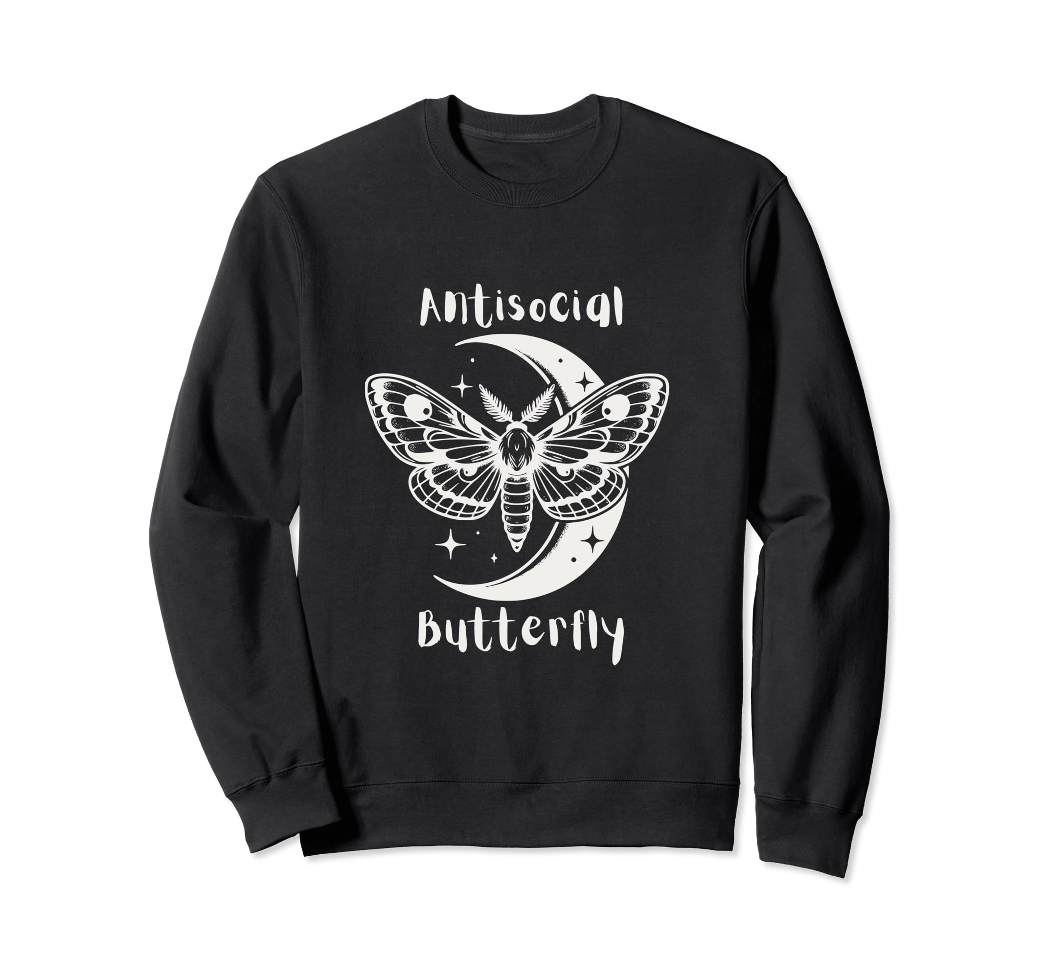 Antisocial Butterfly Sweatshirt - Casual Everyday Wear Unisex - T-Shirt, Sweatshirt, Hoodie