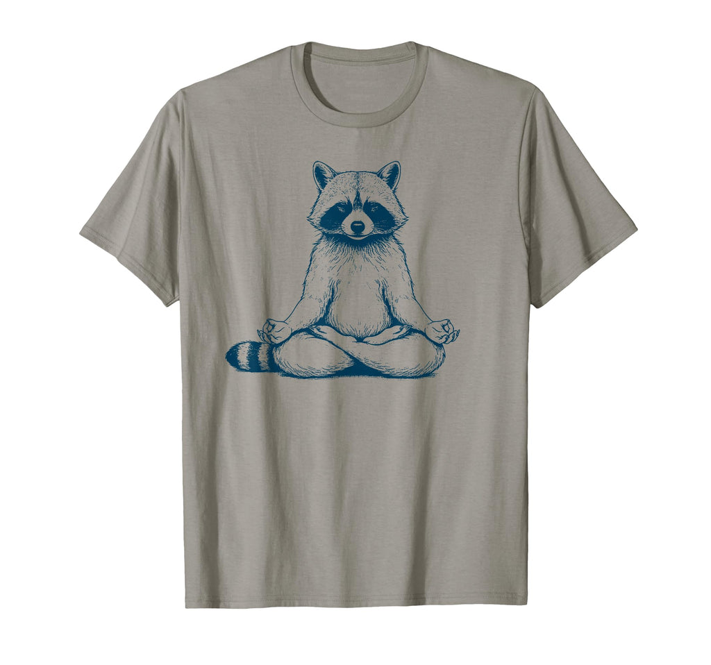 Funny Raccoon Yoga Meditation Raccoon T-Shirt - Custom Art Print Unisex - T-Shirt, Sweatshirt, Hoodie