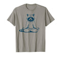 Funny Raccoon Yoga Meditation Raccoon T-Shirt - Custom Art Print Unisex - T-Shirt, Sweatshirt, Hoodie
