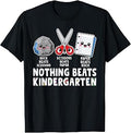 Back to School Nothing Beats Kindergarten Paper Scissors T-Shirt Unisex T-shirt, Sweatshirt, Hoodie, Long Sleeve Tee - T-Shirt, Sweatshirt, Hoodie