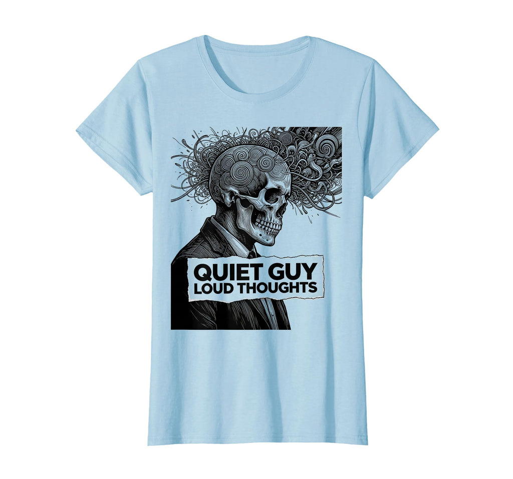 Quiet Guy Loud Thoughts Reflective T-Shirt - Aesthetic Graphic Men Women - T-Shirt, Sweatshirt, Hoodie