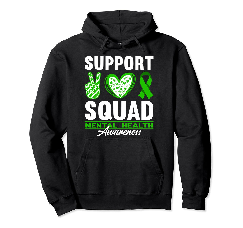Support Awareness Squad I Depression Hoodie - Fun Novelty Design Men Women - T-Shirt, Sweatshirt, Hoodie