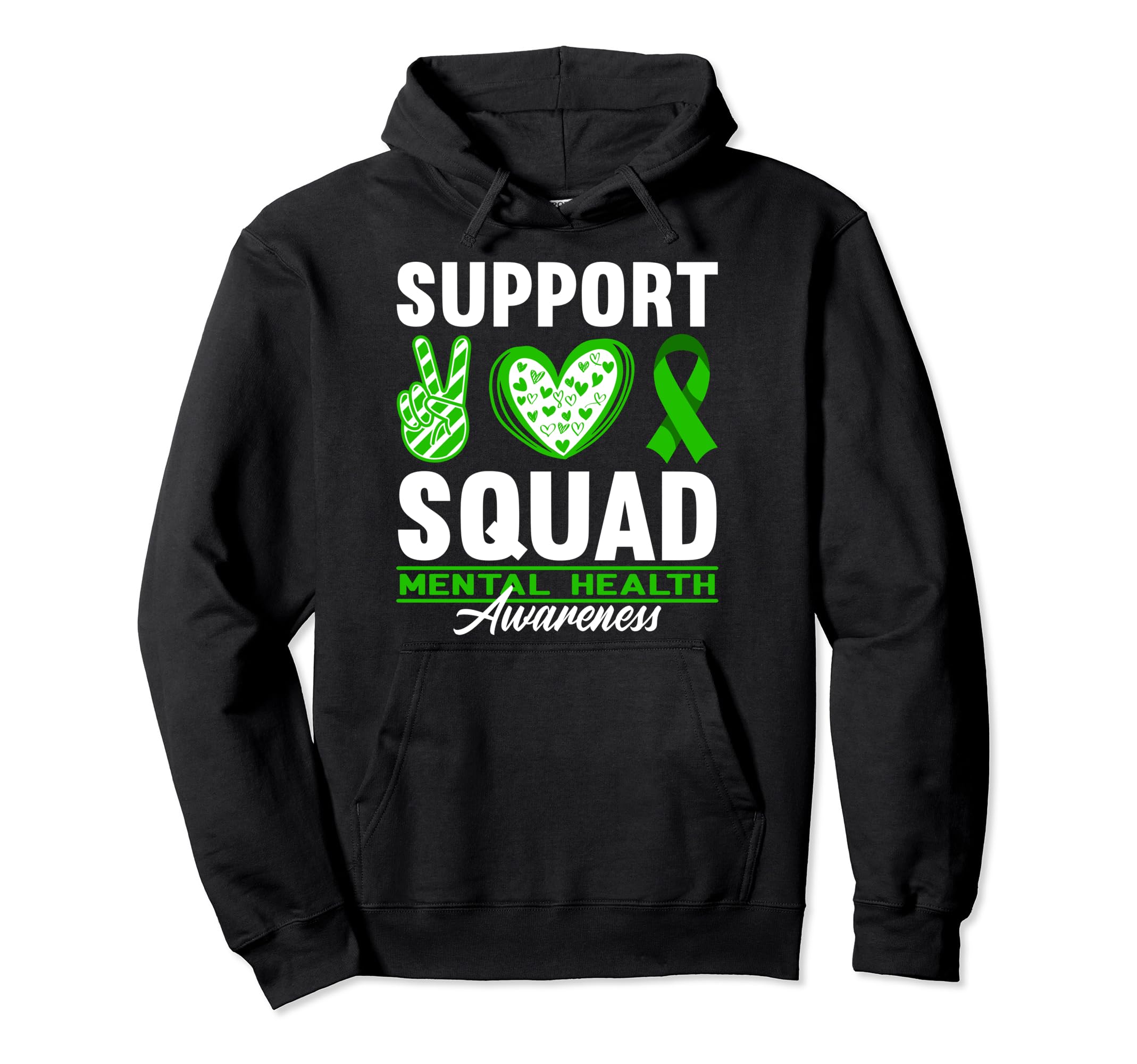Support Awareness Squad I Depression Hoodie - Fun Novelty Design Men Women - T-Shirt, Sweatshirt, Hoodie