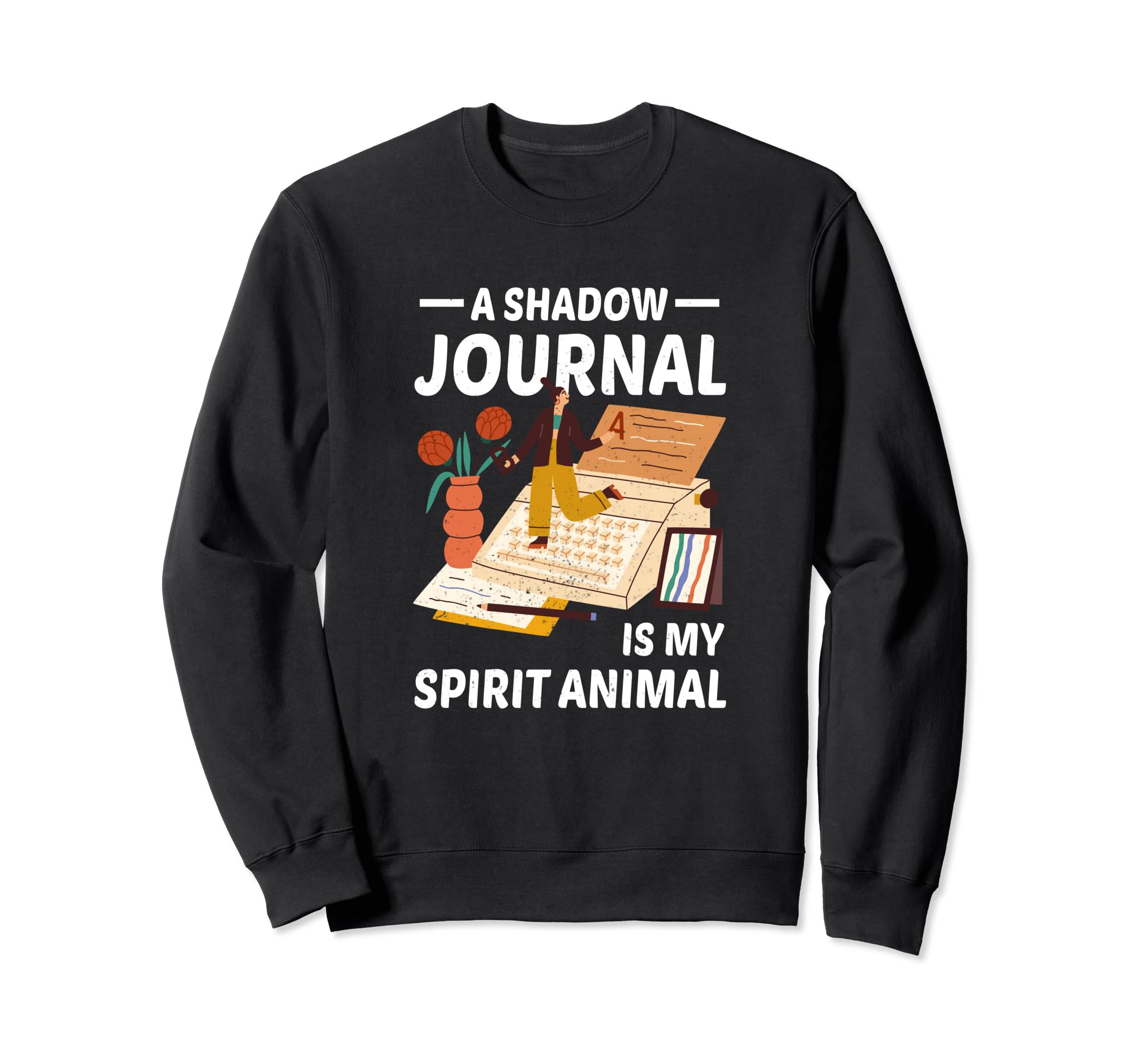 Shadow Work Therapy Journal Healing Sweatshirt - Graphic Print Men Women - T-Shirt, Sweatshirt, Hoodie
