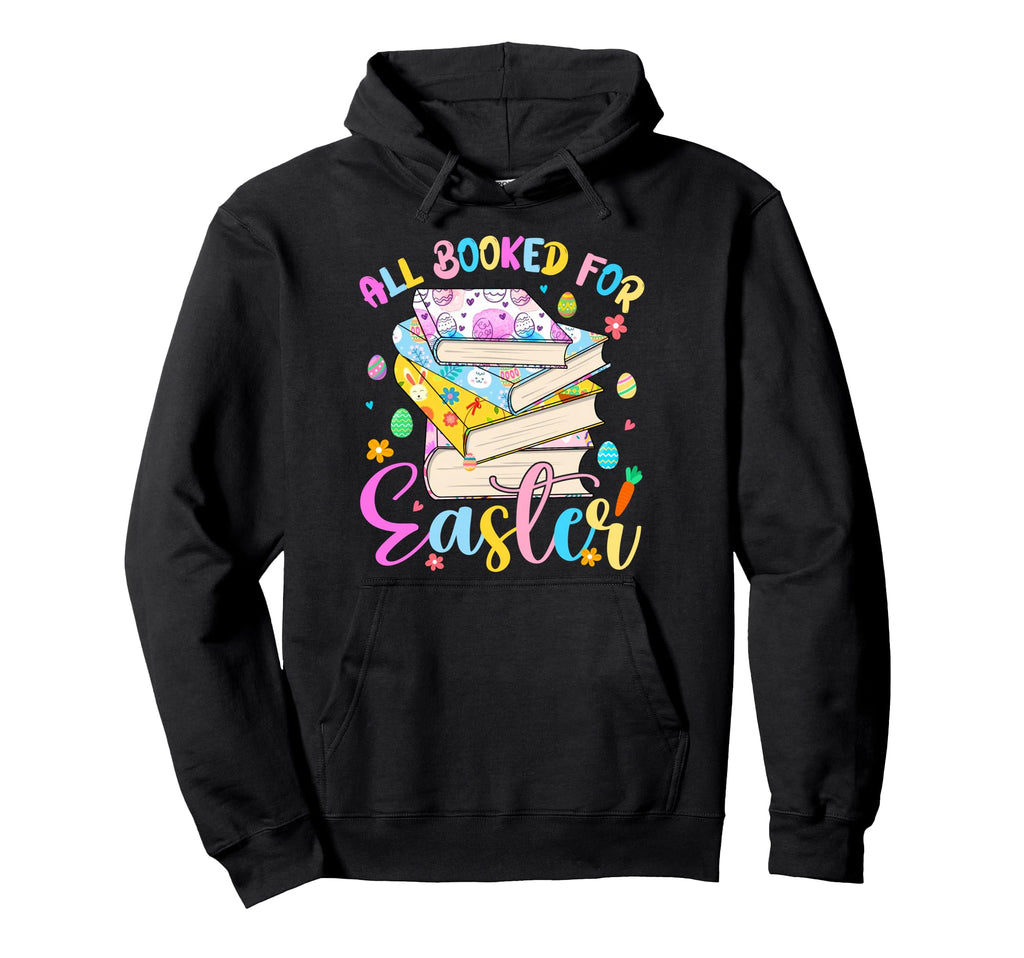 Booked Easter Bunny Eggs Books Lover Hoodie - Unique Graphic for Adults - T-Shirt, Sweatshirt, Hoodie