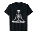 Meditation Skeleton Yoga Pose Relaxing T-Shirt - Novelty Apparel Unisex - T-Shirt, Sweatshirt, Hoodie