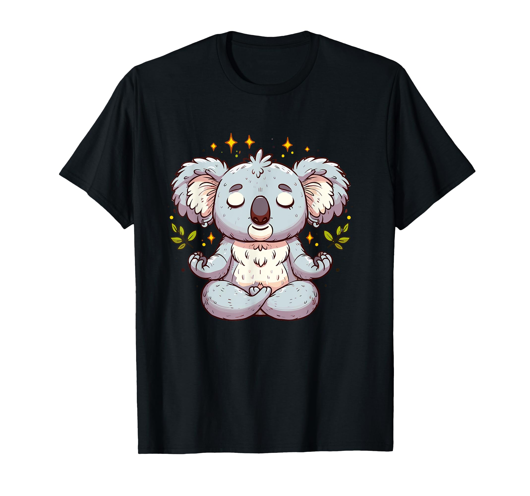 Meditation Koala Yoga Pose Relaxing T-Shirt - Minimalist Print Unisex - T-Shirt, Sweatshirt, Hoodie