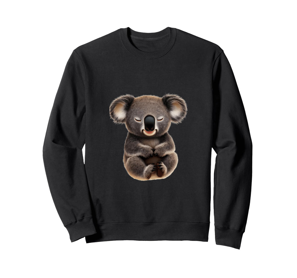 Serene Koala Meditation Illustration Sweatshirt - Trendy Graphic Men Women - T-Shirt, Sweatshirt, Hoodie