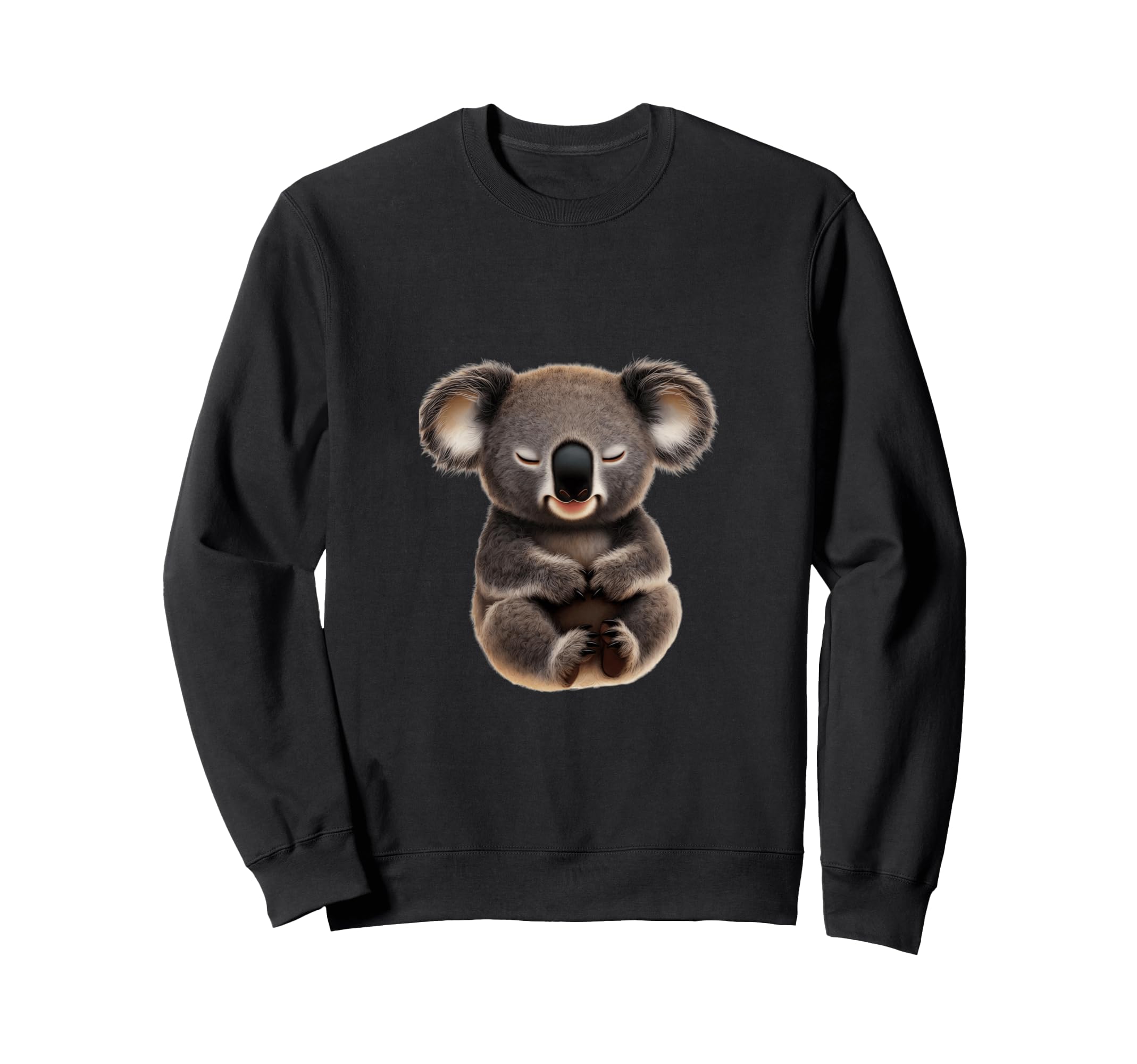 Serene Koala Meditation Illustration Sweatshirt - Trendy Graphic Men Women - T-Shirt, Sweatshirt, Hoodie