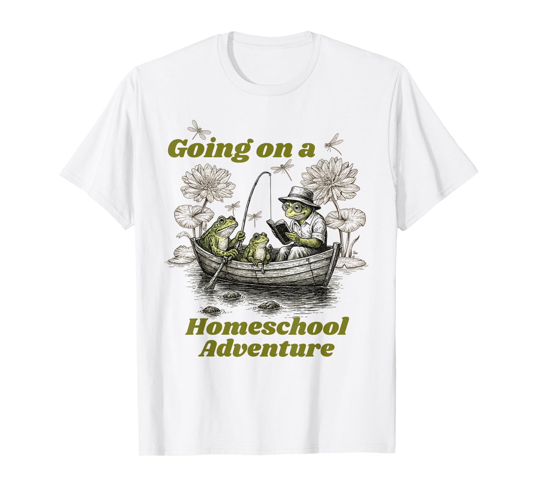 Homeschool Mom Frog Mama Going Homeschool T-Shirt - Unique Graphic Unisex - T-Shirt, Sweatshirt, Hoodie
