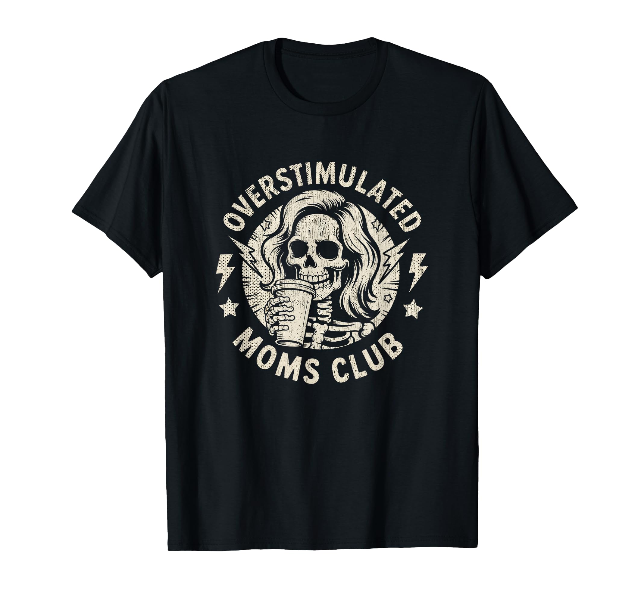 Overstimulated Moms Club Neurodivergent T-Shirt - Minimalist Print Unisex - T-Shirt, Sweatshirt, Hoodie