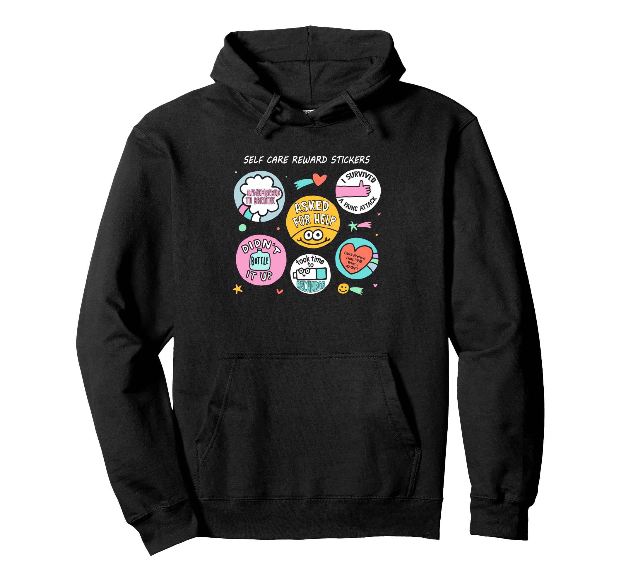 Self Care Reward Motivation Hoodie - Casual Everyday Wear for Adults - T-Shirt, Sweatshirt, Hoodie