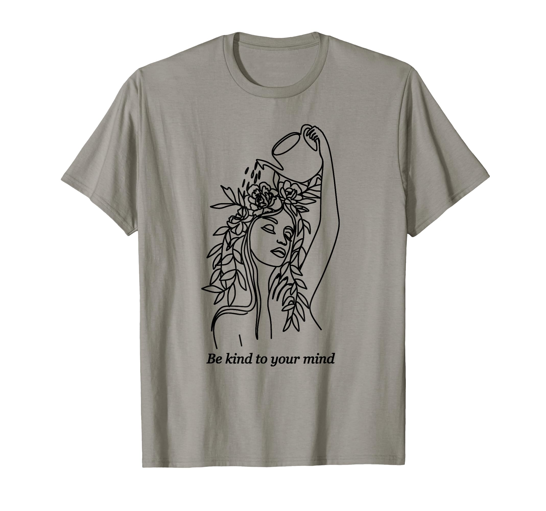 Be Kind To Your Mind Mental Health Plant T-Shirt - Custom Art Print Unisex - T-Shirt, Sweatshirt, Hoodie