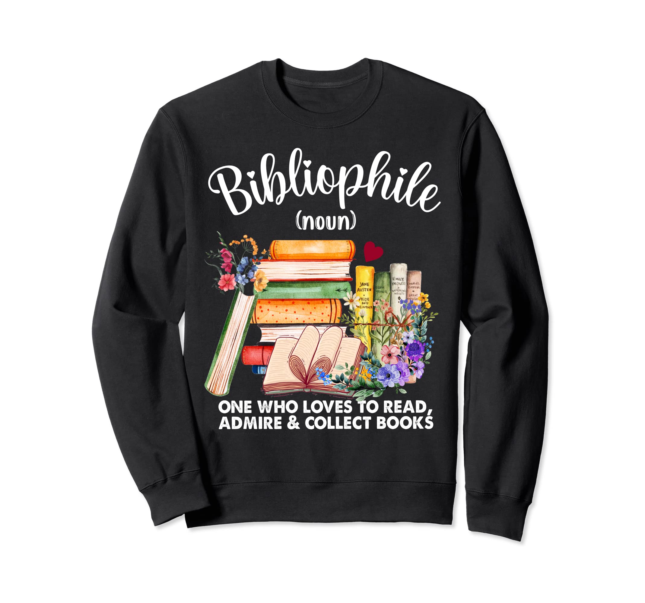 Bibliophile Definition Book Lovers Sweatshirt - Minimalist Print Men Women - T-Shirt, Sweatshirt, Hoodie