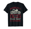 Motorcycle Biker Dog Motorcycle And T-Shirt - Minimalist Print for Adults - T-Shirt, Sweatshirt, Hoodie