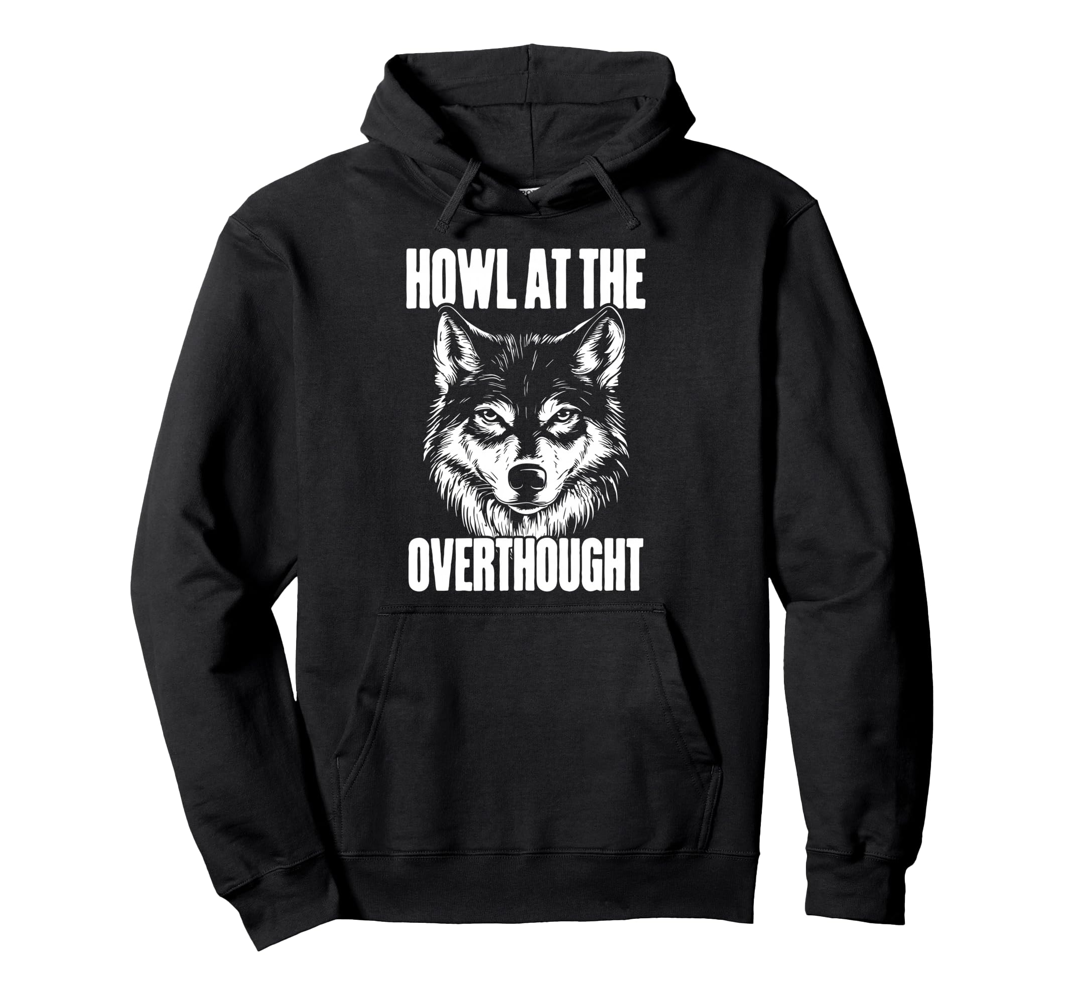 Wolf Overthinkers And Intense Minds Hoodie - Custom Art Print for Adults - T-Shirt, Sweatshirt, Hoodie