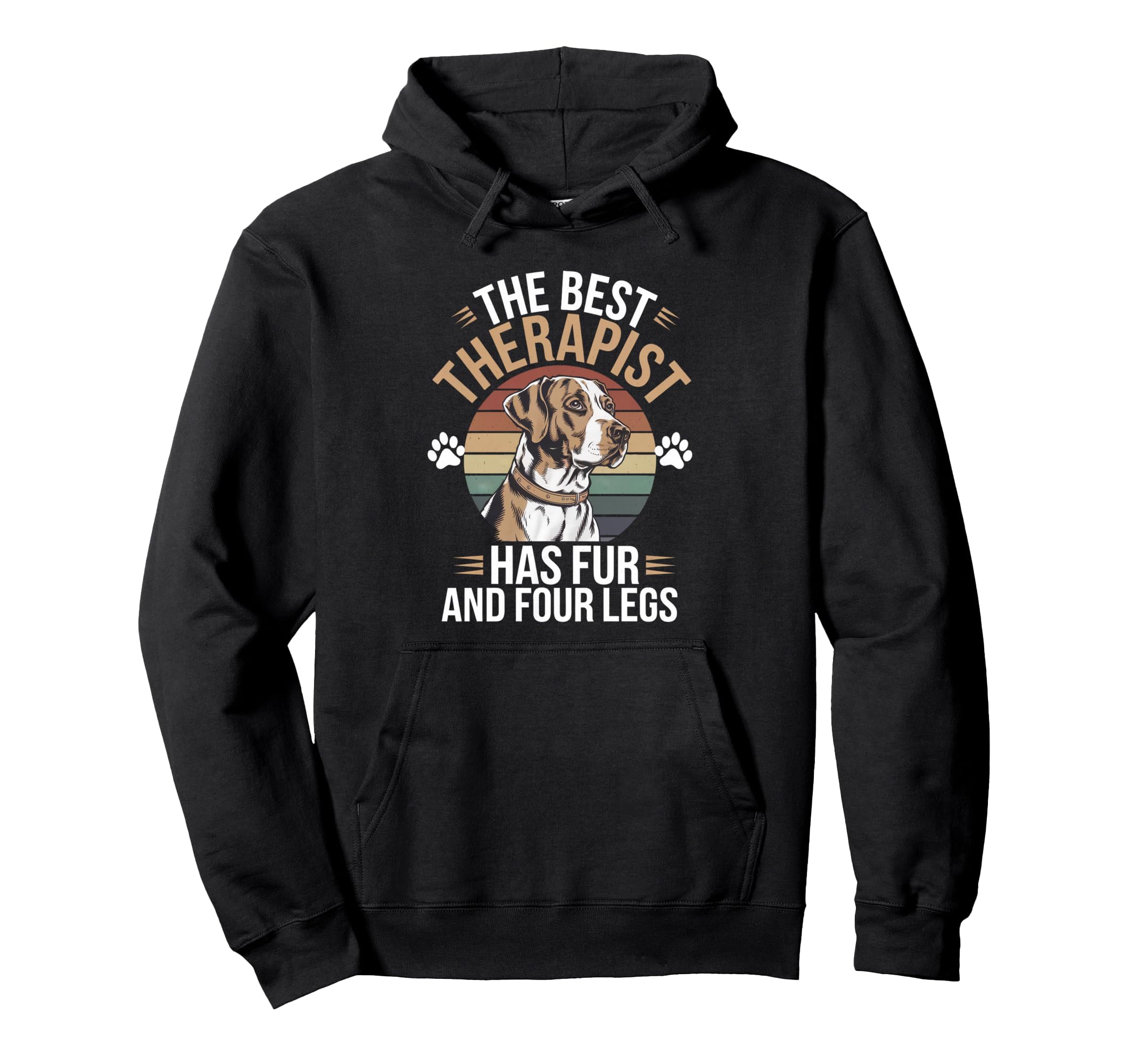 Best Therapist Has Fur And Four Legs Hoodie - Minimalist Print for Adults - T-Shirt, Sweatshirt, Hoodie