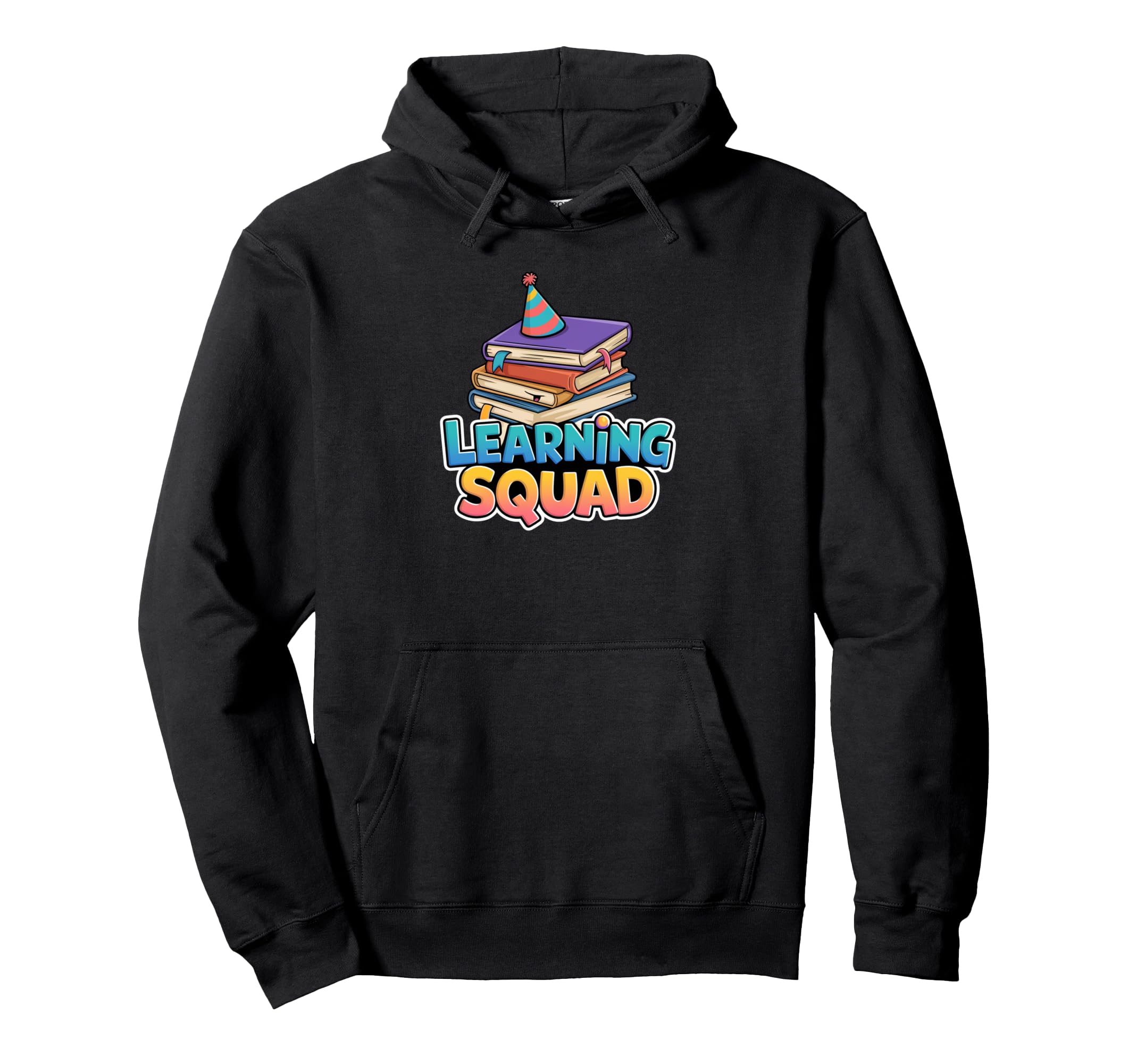 Learning Squad Book Nerd Lover Hoodie - Streetwear Style for Adults - T-Shirt, Sweatshirt, Hoodie