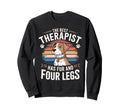 Funny Dog Best Therapist Has Fur Sweatshirt - Novelty Apparel Men Women - T-Shirt, Sweatshirt, Hoodie