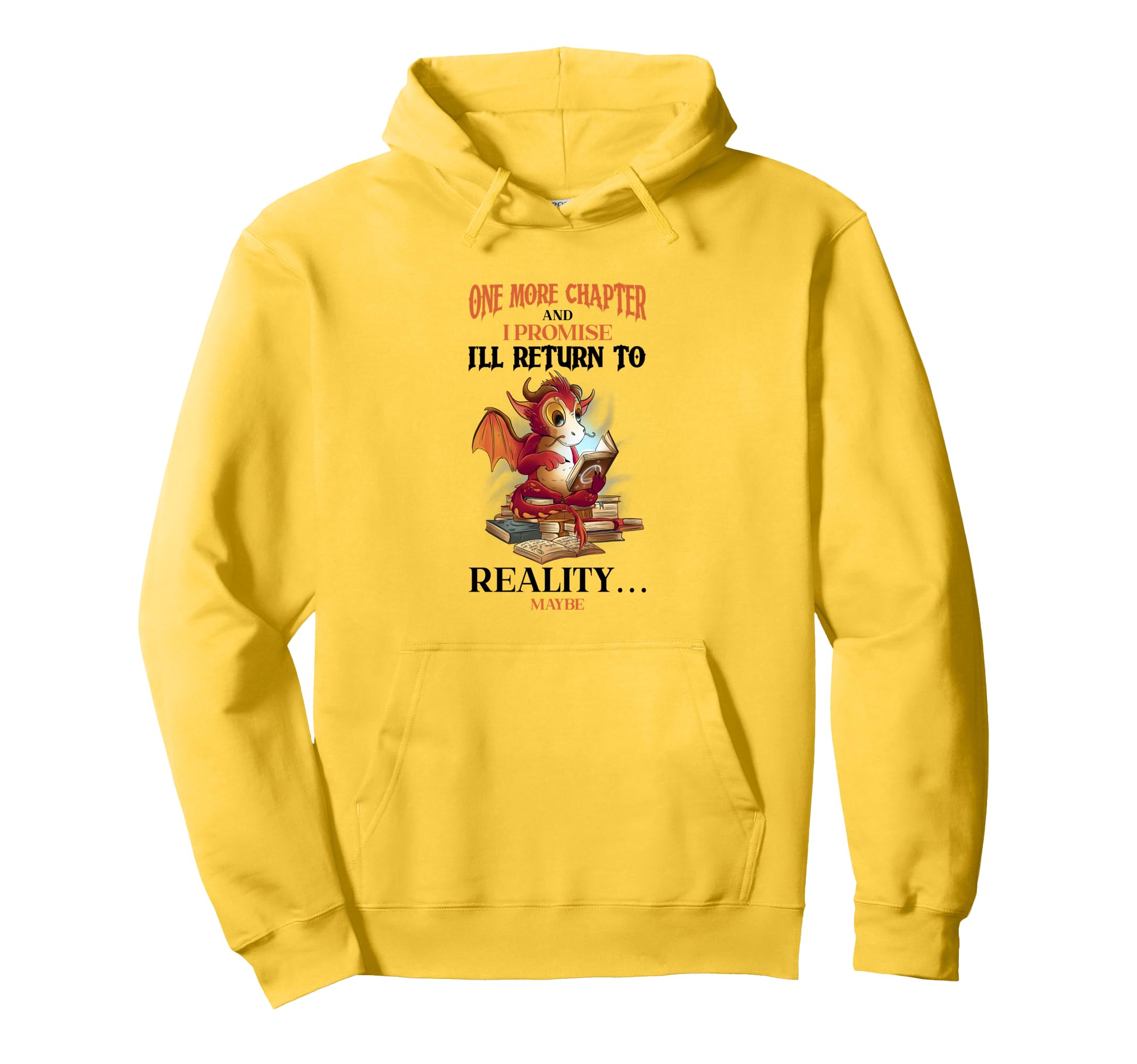 Reading Dragon Booktok Book Lover Hoodie - Streetwear Style for Adults - T-Shirt, Sweatshirt, Hoodie